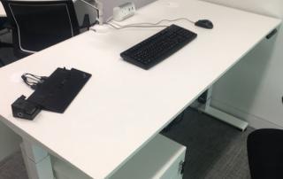 Minimal desk configuration